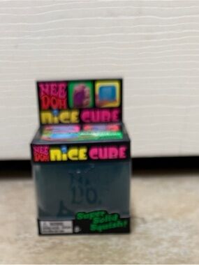 Needoh Nice Cube Squishy Toy - Teal/Blue, Authentic